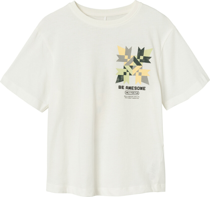 T-skjorte - NkmCarafe - Jet Strøm - - 6 år (116) - T-skjorte