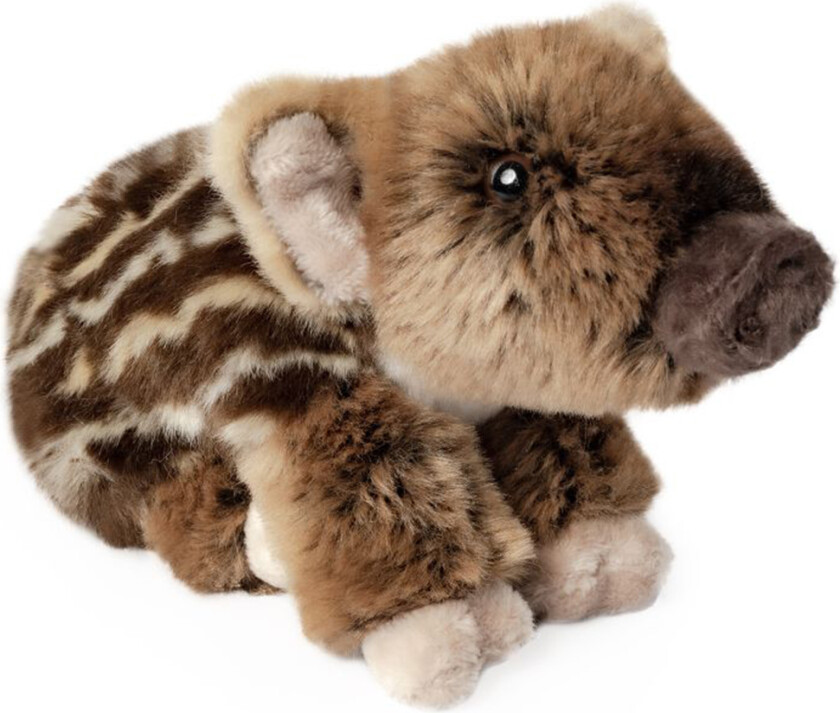 Kosedyr - 11x18 cm - Villsvin ung - Brun/Beige - - OneSize - Kosedyr