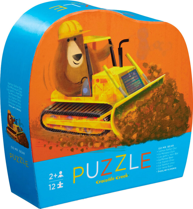 Puslespill - 12 Brikker - Heia herr Bear - - OneSize - Puslespill