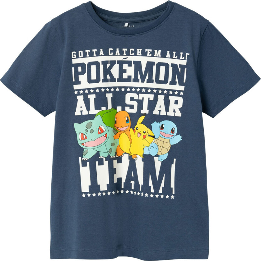 T-skjorte - Noos - NkmJust Pokémon - Dark Denim - - 11-12 år (146-152) - T-skjorte