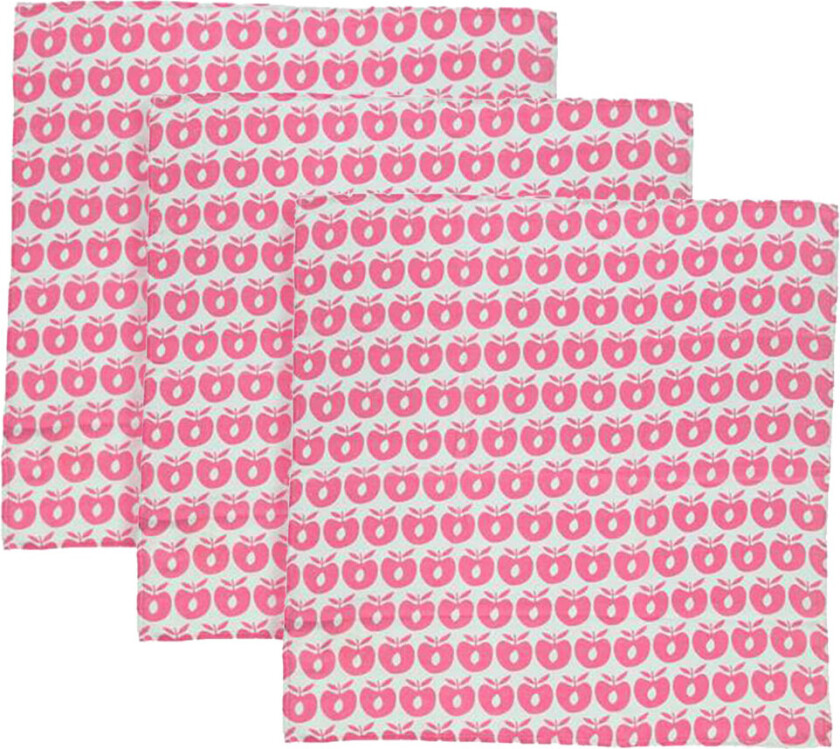 Stoffklutene - 3-pack - 79x79 - Carmine - - OneSize - Gulpeklut