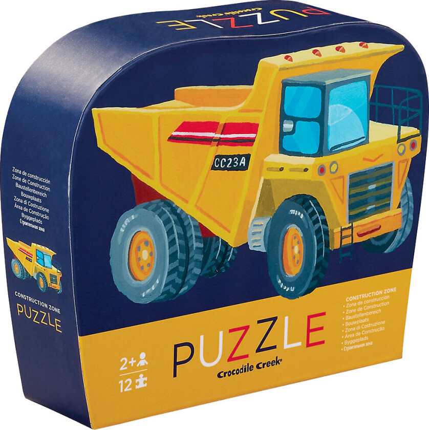 Puslespill - 12 Brikker - Construction Sone - - OneSize - Puslespill