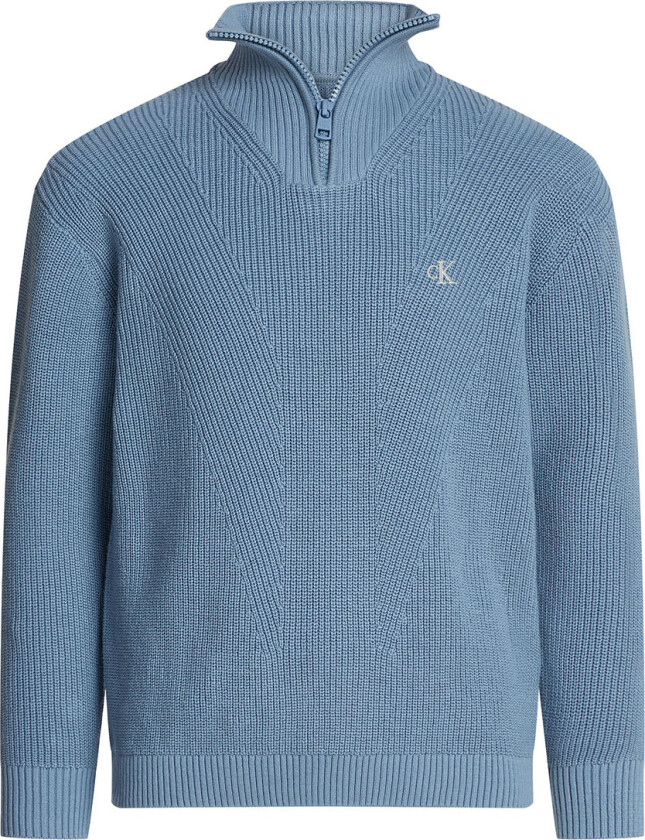 Genser - Strikk - Rib - Halv glidelås Mono - falmet - - 10 år (140) - Genser