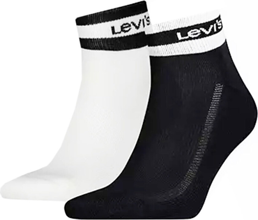 Ankelsokker - 2-pack - Svart/Hvit - - 43/46 - Sokker