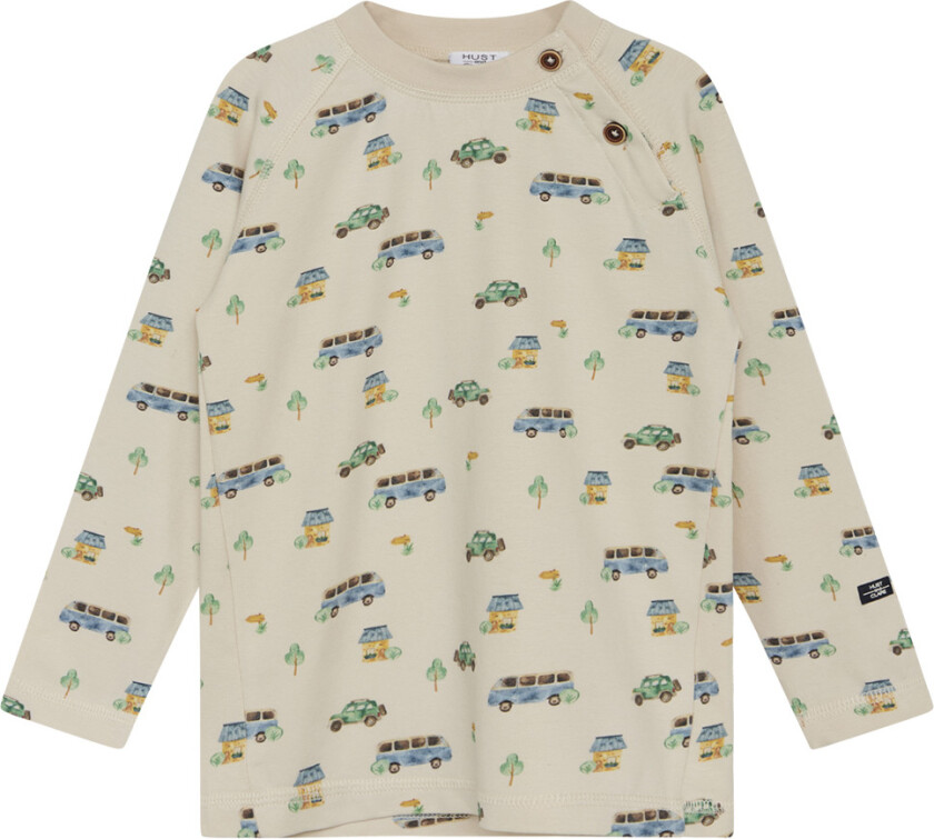 Genser - Allan - Fransk Oak m. Biler - - 1 år (80) - Genser