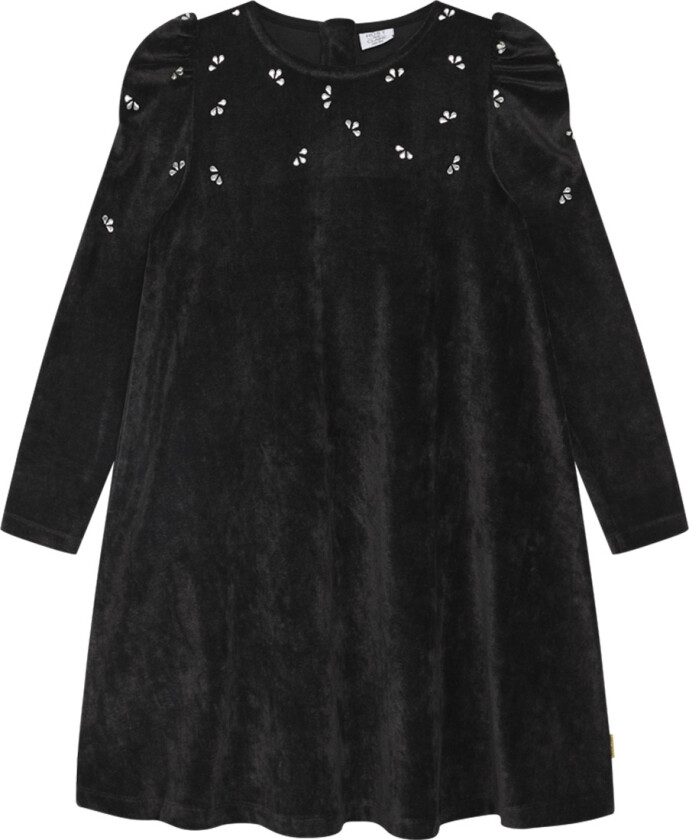 Kjole - Velur - Karenlise - Svart - - 8 år (128) - Kjole