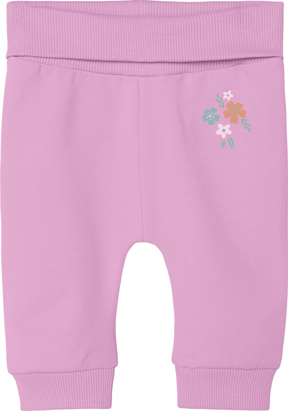 Joggebukse - NbfVrillie - Pastel Lavender/Flowers - - 50 - Joggebukse
