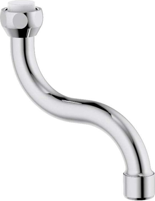 Azur Utløpstut Krom / 10cm