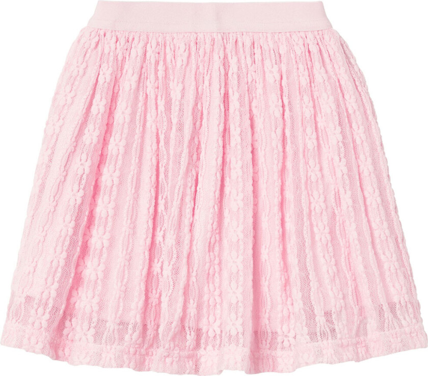 Skjørt - Tyll - NmfFetulla - Parfait Pink m. Blomster - - 1 år (80) - Skjørt