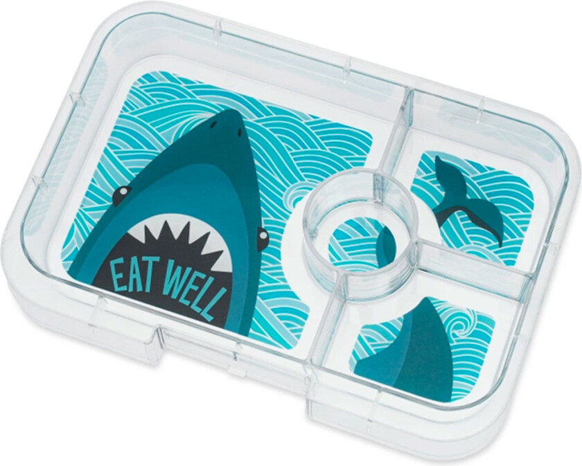 innsatsbrett m. 4 rom - Tapas - Shark - - OneSize - Matboks