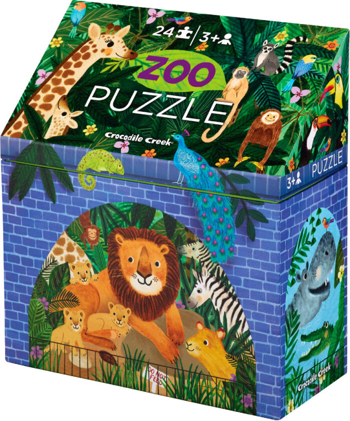 Puslespill - 24 Brikker - Zoo - - OneSize - Puslespill