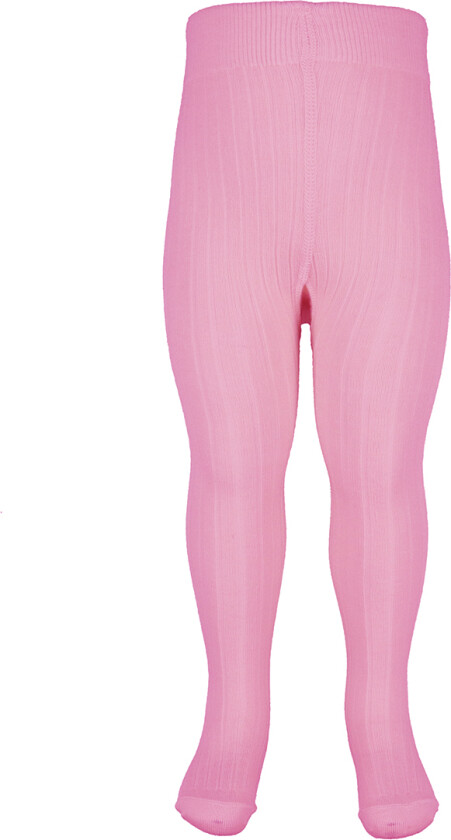 Strømpebukser - Rib - Ull - Rosa - - 110 - Strømpebukser