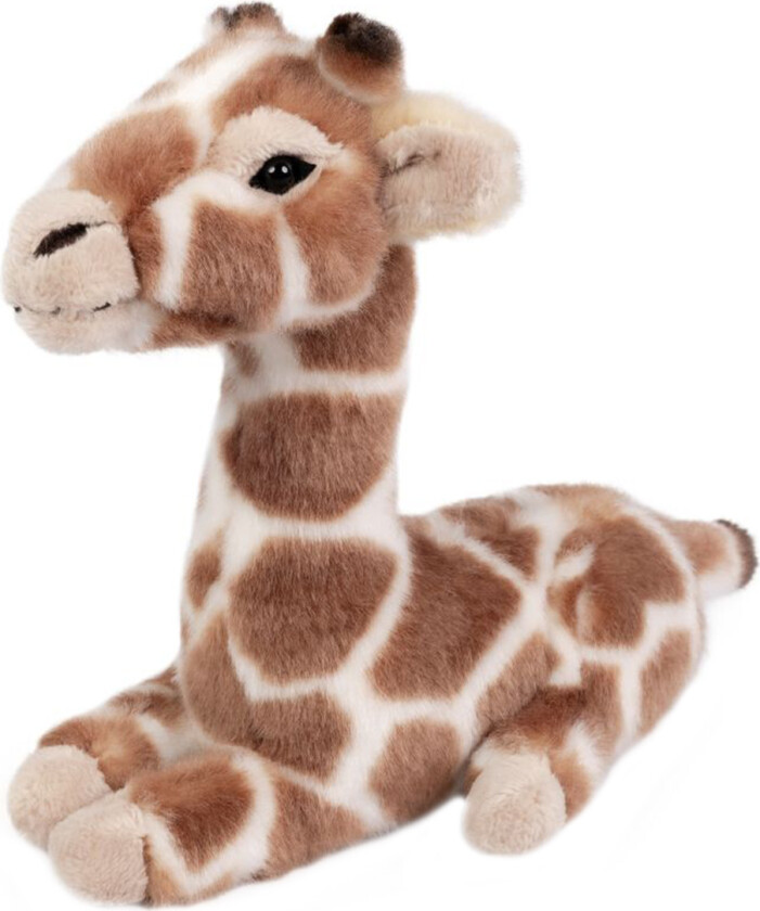 Kosedyr - 14x16 cm - Liggende Sjiraff Ung - Brun/H - - OneSize - Kosedyr