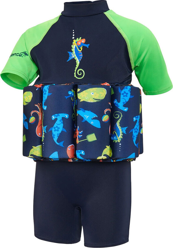 Badedrakt - UV40+ - Navy/Seabiskit - - 2-3 år (92-98) - Svømmevest