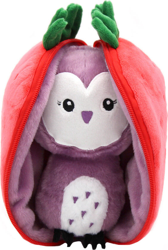 Kosedyr - Violet Uglen Strawberry - 20 cm - - OneSize - Kosedyr