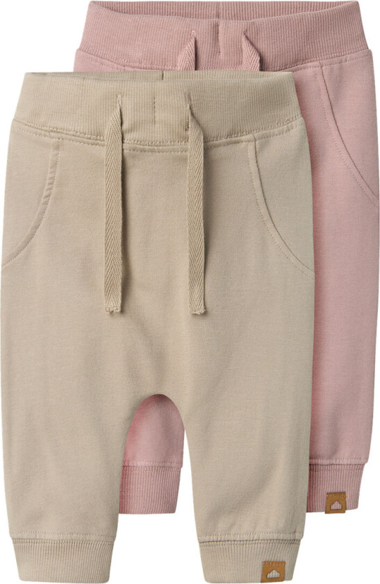 Joggebukser - Noos - NbnTakki - 2-pack - Ren kasjmir/Pac - - 4 år (104) - Joggebukse