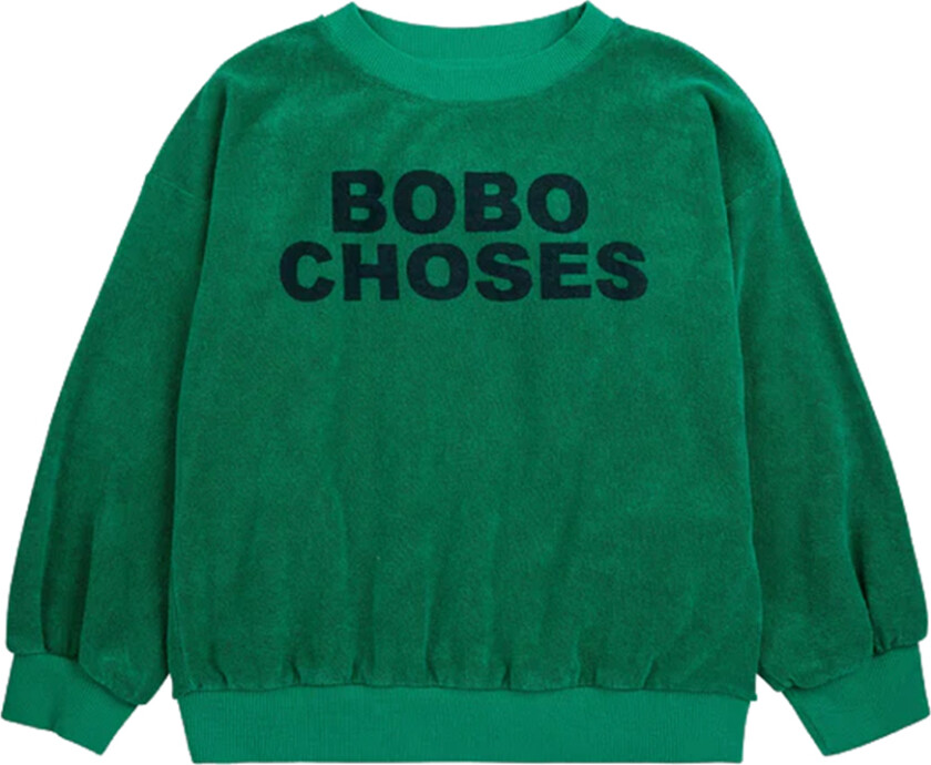 Collegegenser - Terry - Green - - 6-7 år (116-122) - Genser