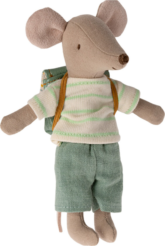 Mus - Storebror - Sykkelmus m. Veske - Grønn - - OneSize - Dukke