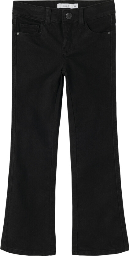 Jeans - NkfPolly Skinny Boot - Black Denim - - 2 år (92) - Jeans