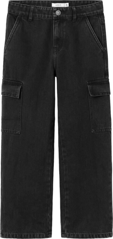 Jeans - Noos - NkfRose - Cargo - Black - - 11 år (146) - Jeans