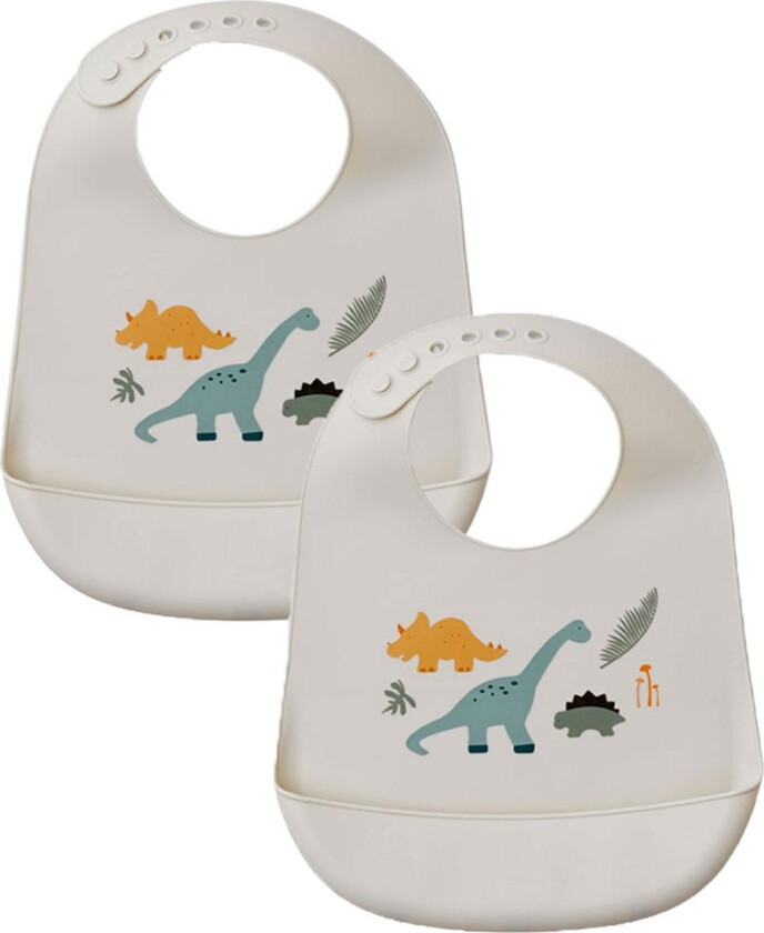 Bilde av Smekker - Silikon - 2-pack - Tilda - Dino Mix - - OneSize - Smekke