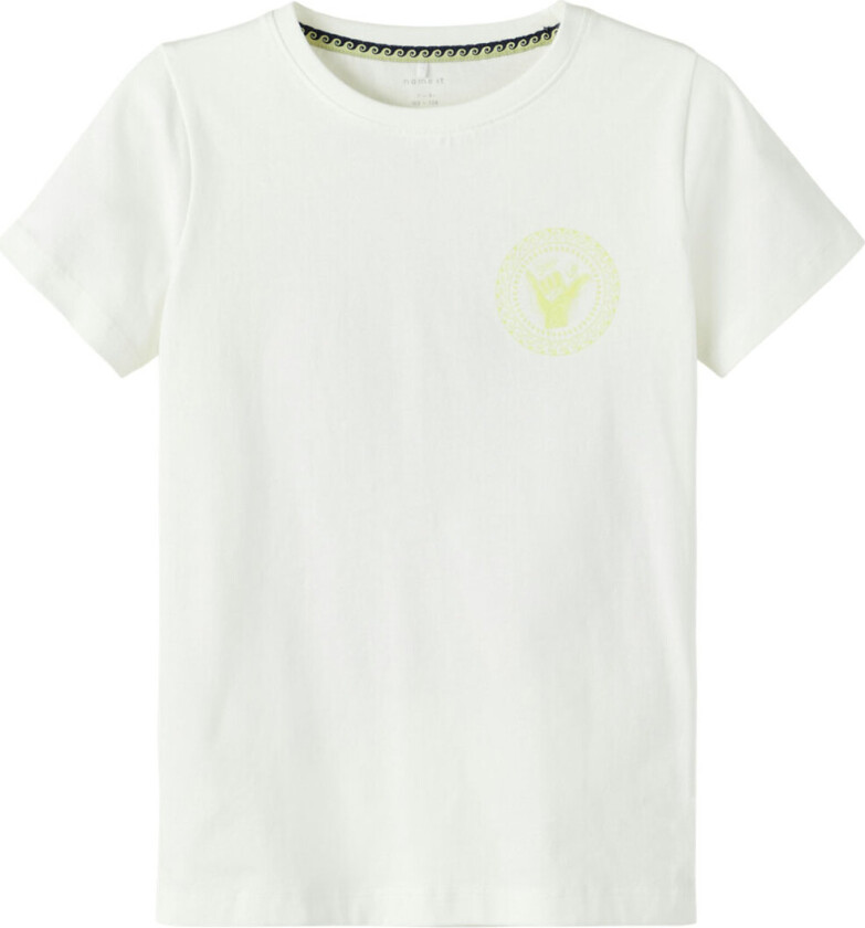 T-skjorte - NkmPfasile - Bright White - - 9-10 år (134-140) - T-skjorte