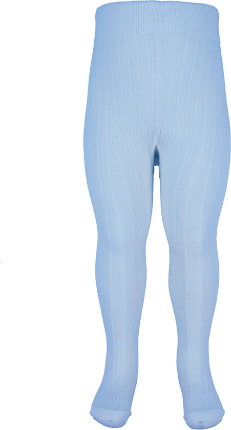 Strømpebukser - Rib - Ull - Blå - - 110 - Strømpebukser