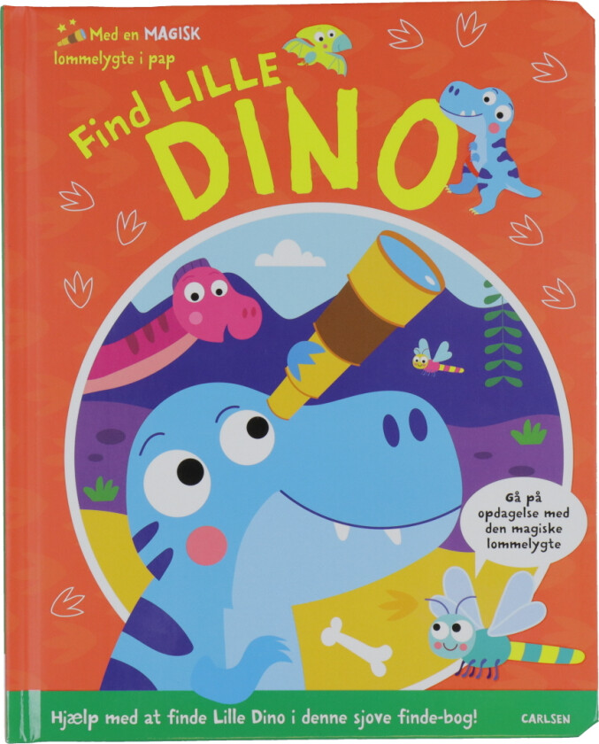 Bok m. Magi Lommelykt - Finn Liten Dino - - OneSize - Bildebok