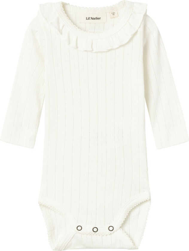 Lil' Atelier Body L/æ - NbfRachel - Noos - Kokosmelk - Lil Atelier - 1½ år (86) - Langermet Body
