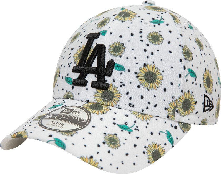 Caps - 9Fjorti - Dodgers - Hvit m. Solsikke - - 6-12 år (116-152) - Caps