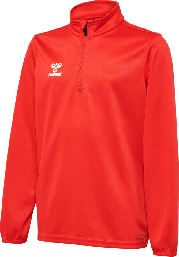 Hummel Genser - HmlEssential Half Zip - Ekte rød - Hummel Teamsport - 8 år (128) - Genser