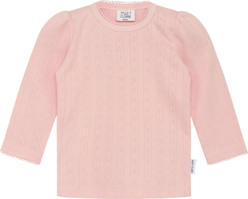 Genser - Andreia - Iskald Rosa m. Hullmønster - - 74 - Genser