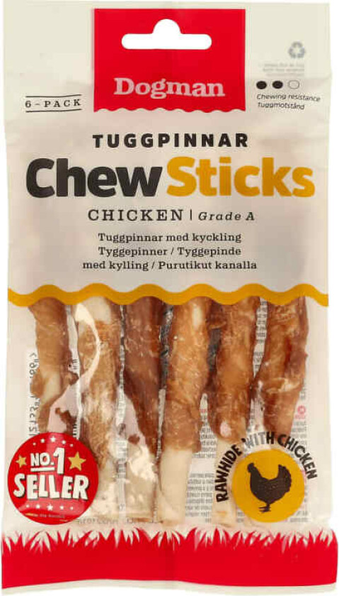 Tyggepinner Kylling 6stk
