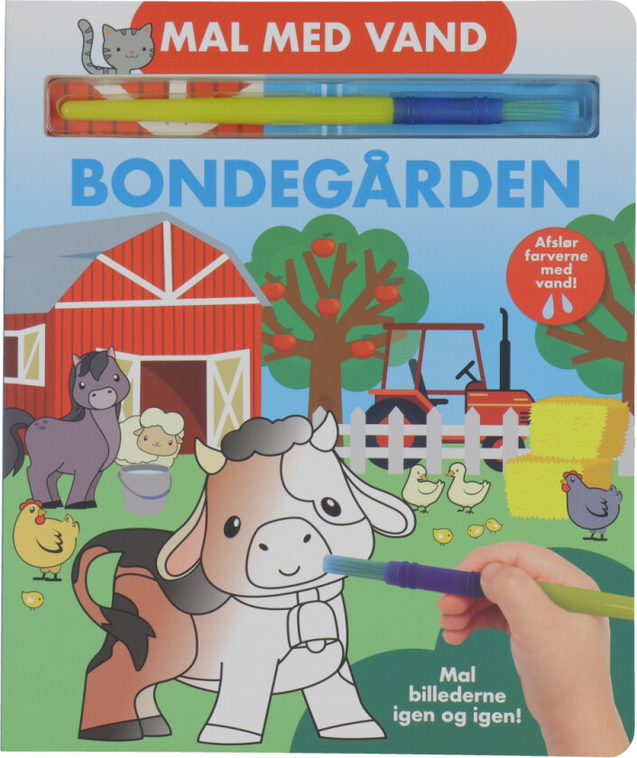 Malebok - Mal med vann - Gården - - OneSize - Malebok