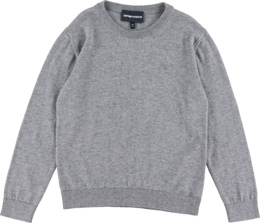 Genser - Strikk - Grå Melert - - 10 år (140) - Genser