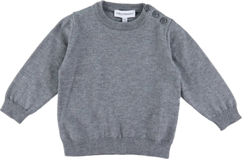 Genser - Strikk - Grå Melert - - 12 md - Genser