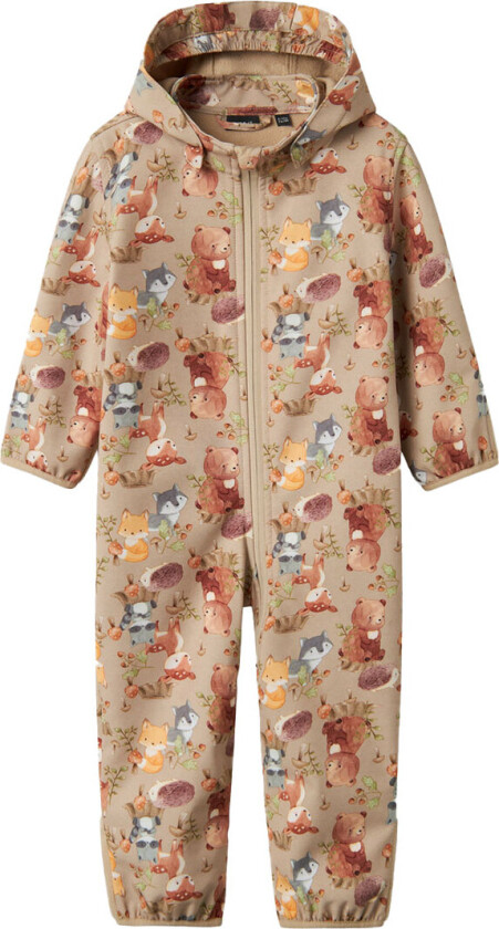 Softshell Dress - NbnAlfa08 - Oxford Tan/Woodland - - 50/56 - Softshell