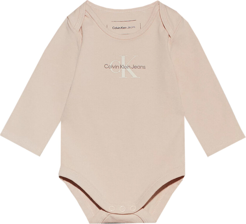 Body L/æ - Monogram - Marengs Blush - - 1 år (80) - Langermet Body