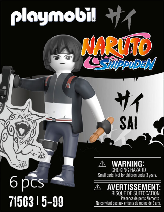 Naruto - Sai - 71563 - 6 Deler - - OneSize - Lekefigur