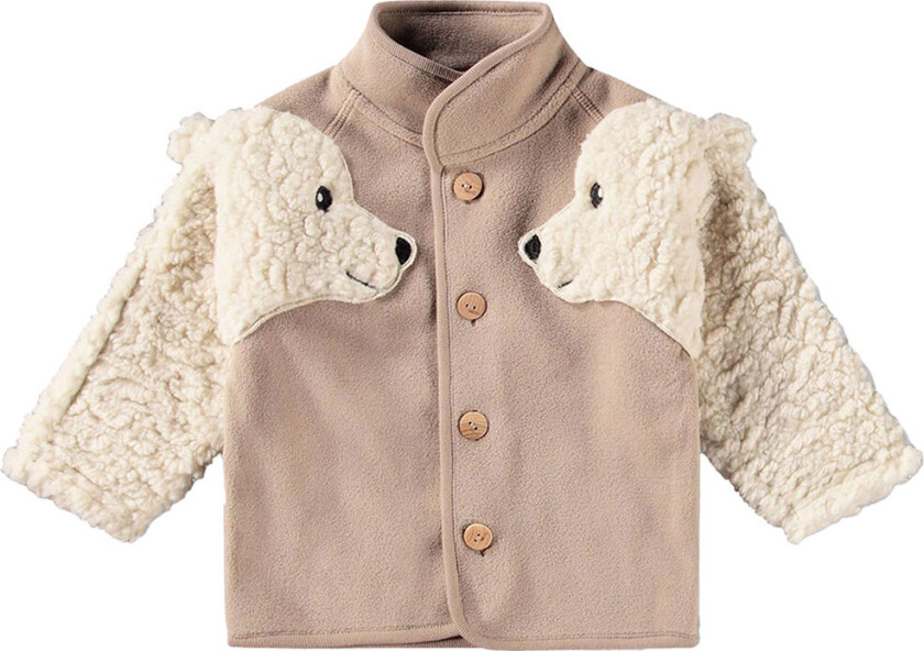 Fleecejakke - Uli - Mocha - - 68 - Fleecejakke