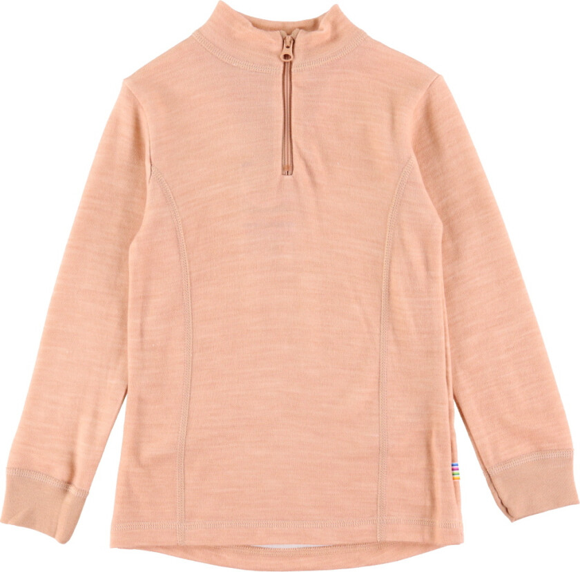 Genser - Ull/Bambus - Glidelås - Fersken - - 110 - Genser