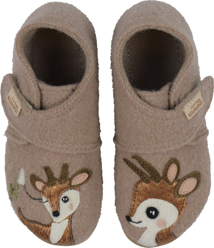 Tøfler - Babyklettschuh - Tidløs Taupe - - 28 - Tøfler
