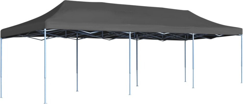 Foldbart popup festtelt 3x9 m antrasitt