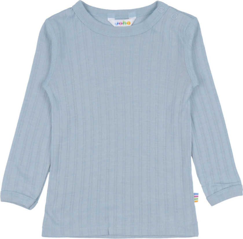 Genser - Ull/Silke - Støvet Blå - - 70 - Genser