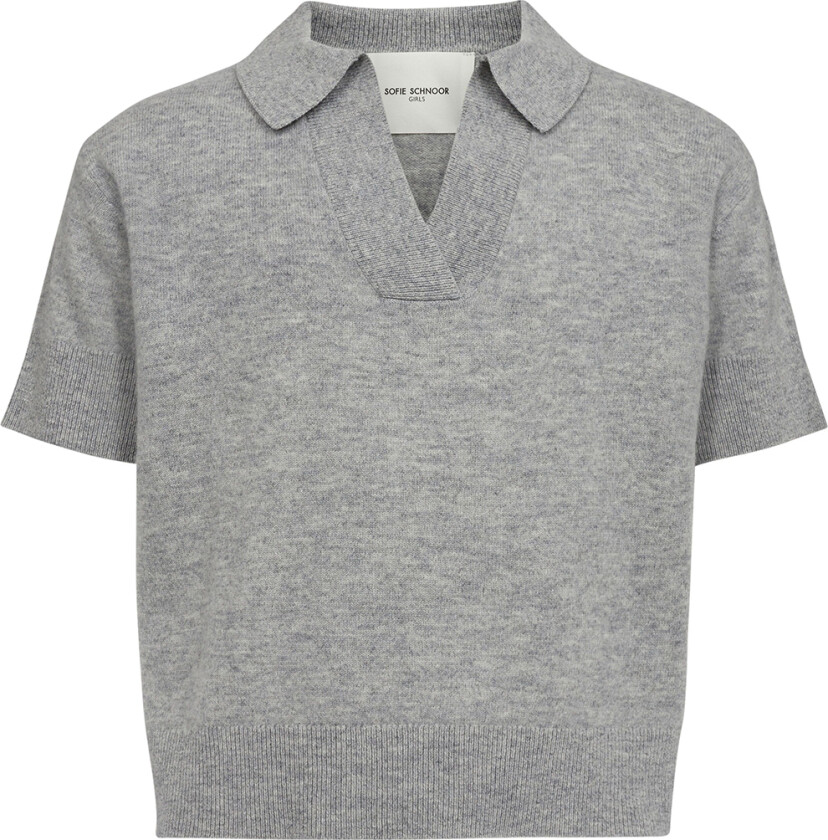 Polo - Ull - Grey Melange - - 8 år (128) - Polo