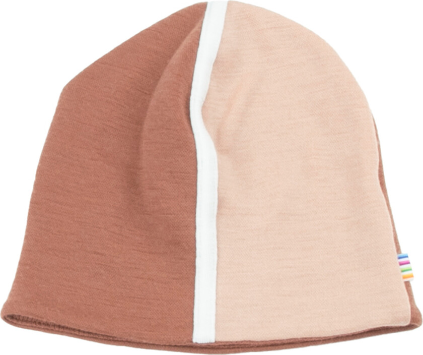 Lue - Ull - 2-lags - Rødbrun - - 54 cm - Lue