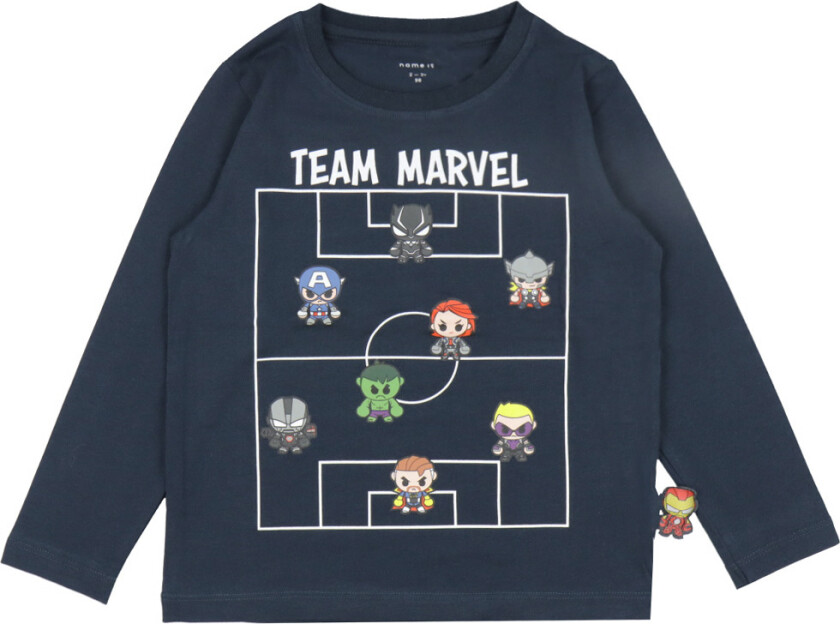 Genser - NmmJes Marvel - Dark Sapphire - - 2 år (92) - Genser