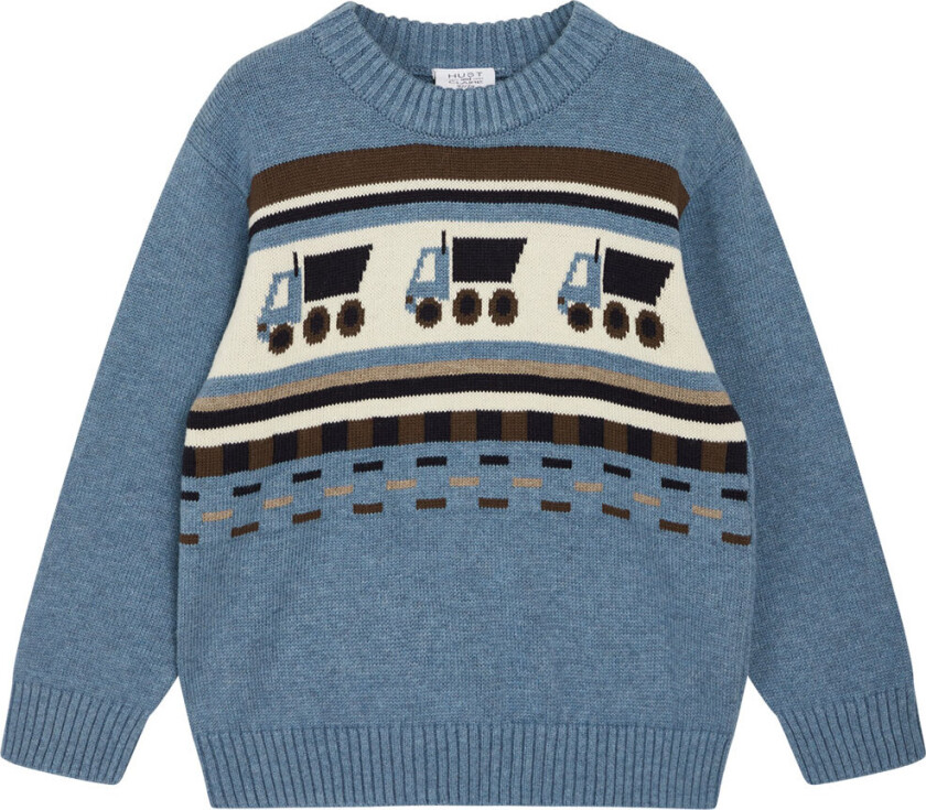 Genser - Strikk - Pelle - Ocean Melange m. Laste - - 6 år (116) - Genser