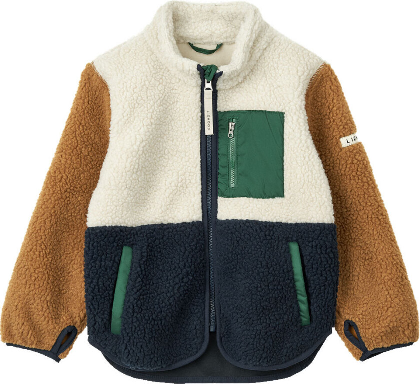 Fleecejakke - Nolan - Classic Navy Multi Mix - - 4 år (104) - Fleecejakke