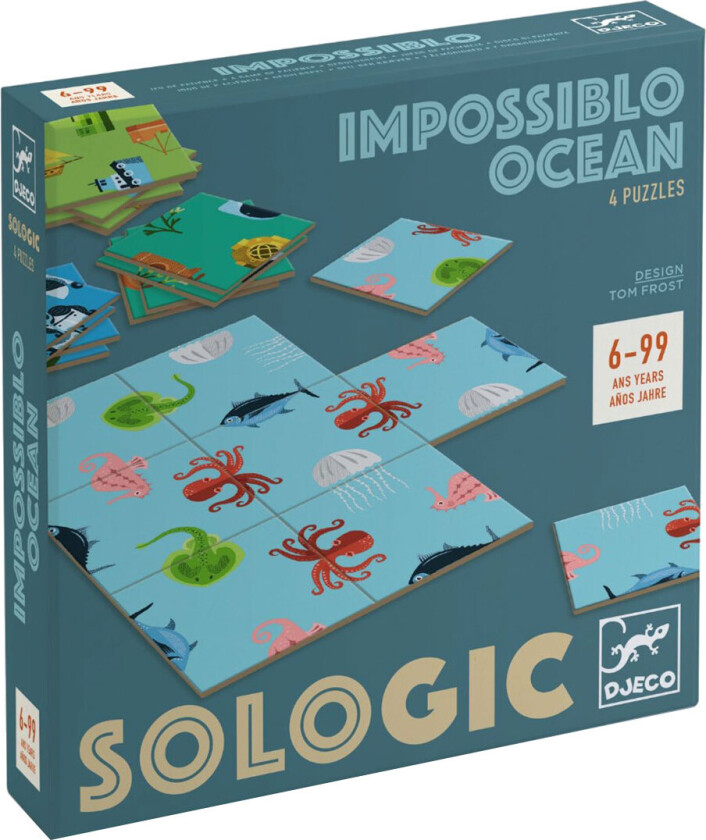 Puslespill - 9x4 Brikker - Ocean - - OneSize - Puslespill